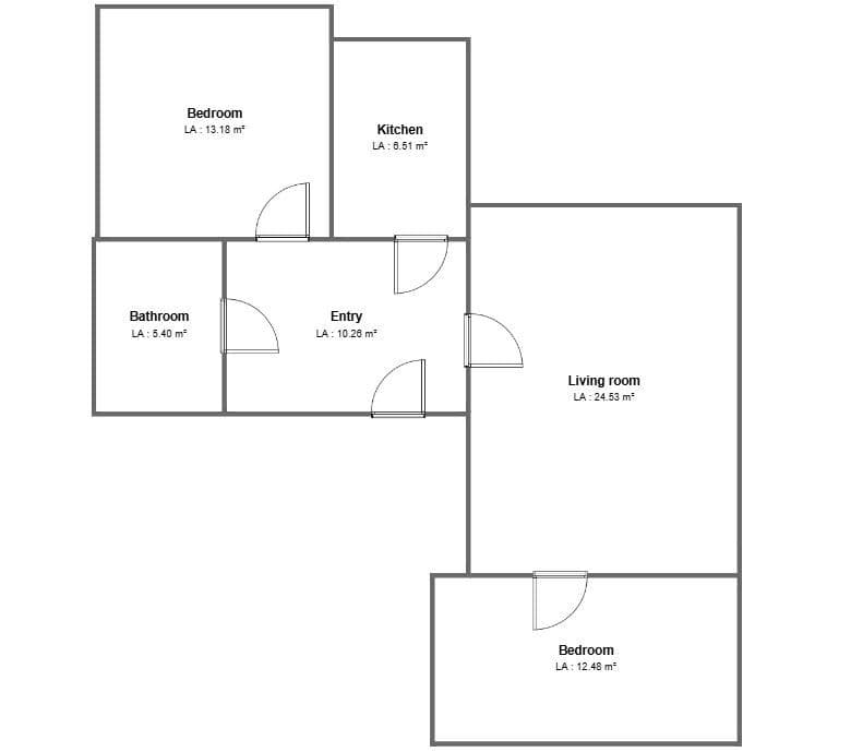 3 bedroom flat to rent, 72 m², Lublinská, Prague, Prague 3 bedroom flat to rent, 72 m², Lublinská, Prague, Prague