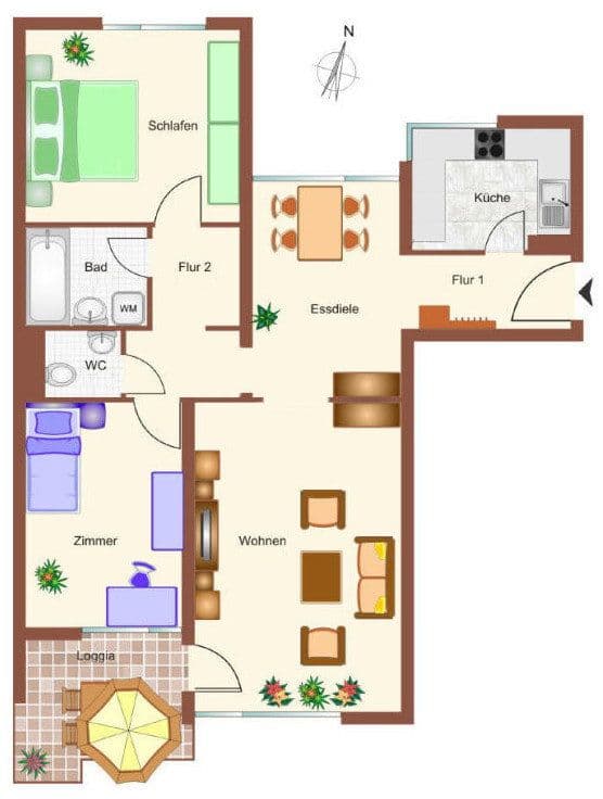 2 bedroom with open-plan kitchen flat to rent, 84 m², Robert-Koch-Str. 38, Ottobrunn, Bavaria 2 bedroom with open-plan kitchen flat to rent, 84 m², Robert-Koch-Str. 38, Ottobrunn, Bavaria