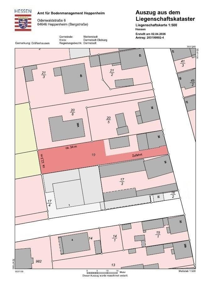 plot for sale, 420 m², Weiterstadt, Hesse plot for sale, 420 m², Weiterstadt, Hesse