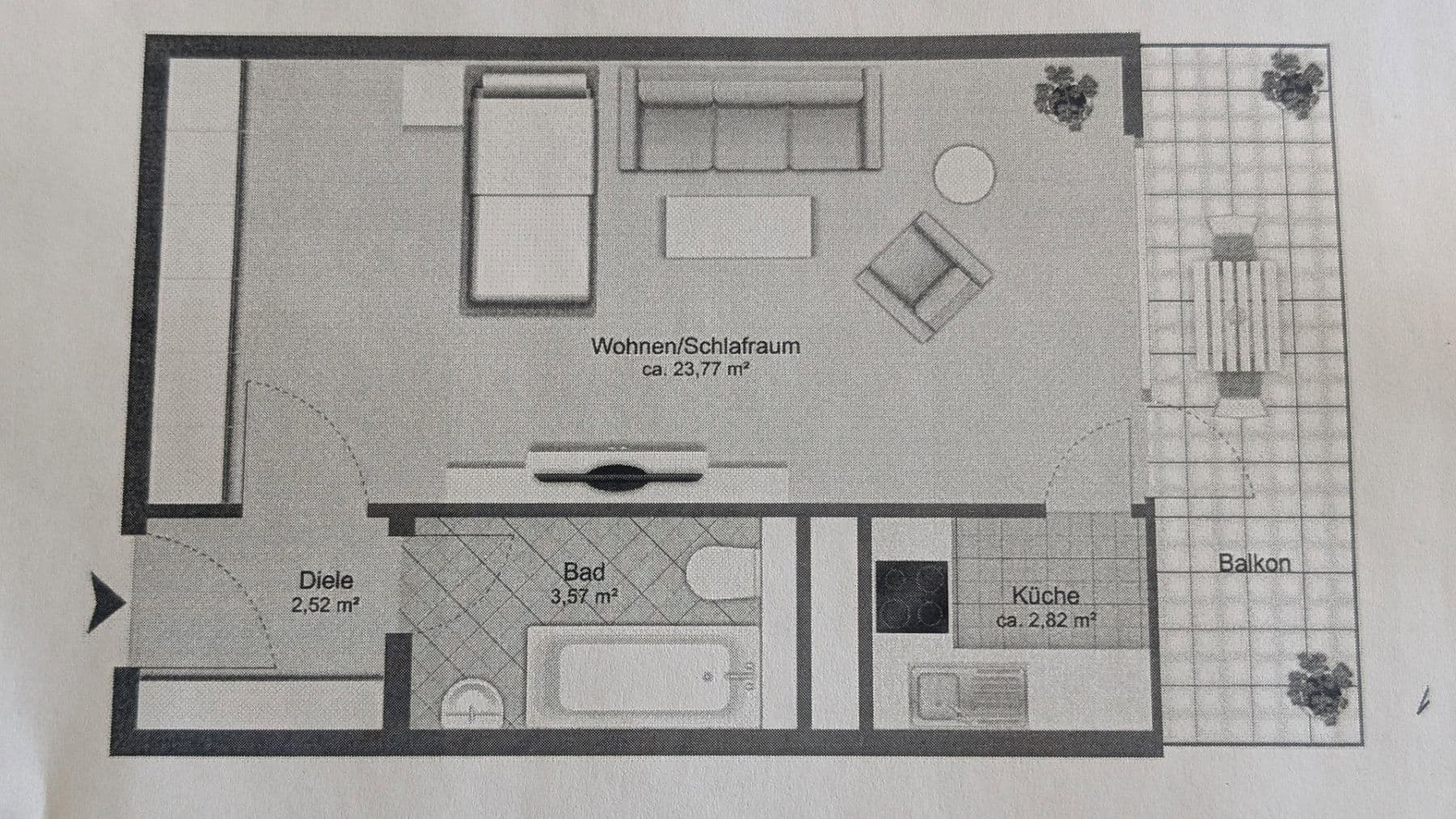 1 bedroom flat to rent, 36 m², Drygalski allee 118, München, Bavaria 1 bedroom flat to rent, 36 m², Drygalski allee 118, München, Bavaria