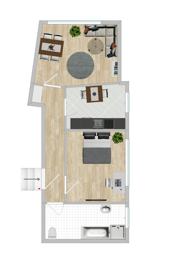 2 bedroom flat to rent, 54 m², Katharinenstraße 35, Hildesheim, Lower Saxony 2 bedroom flat to rent, 54 m², Katharinenstraße 35, Hildesheim, Lower Saxony