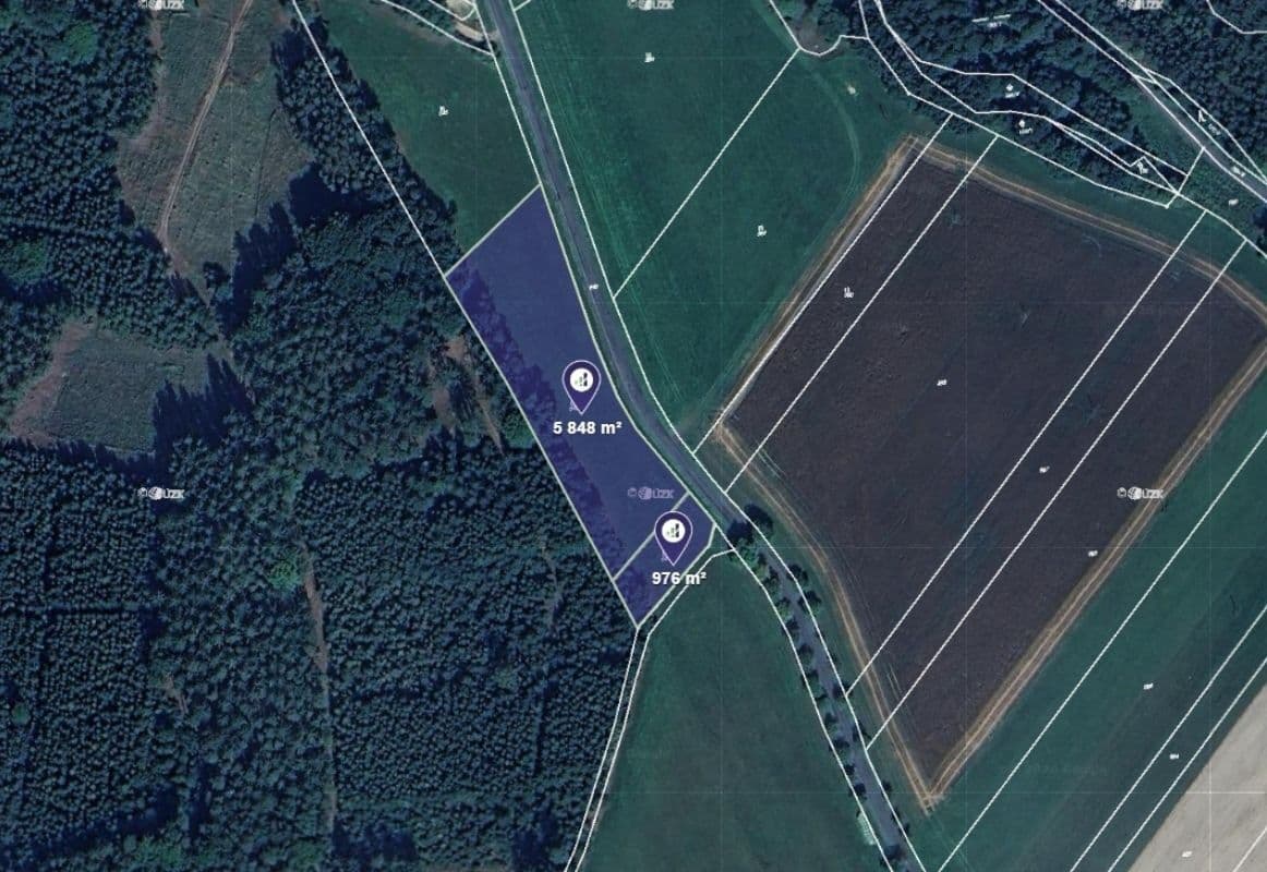 plot for sale, 6,824 m², Raková, Plzeňský Region plot for sale, 6,824 m², Raková, Plzeňský Region