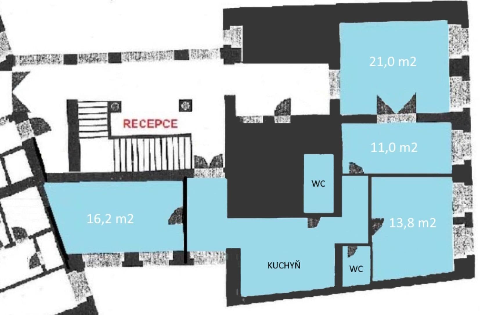 office to rent, 90 m², Opletalova, Prague, Prague office to rent, 90 m², Opletalova, Prague, Prague