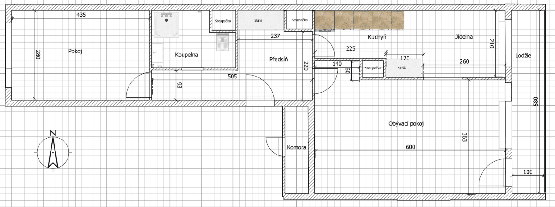 2 bedroom flat to rent, 65 m², Gdaňská, Prague, Prague 2 bedroom flat to rent, 65 m², Gdaňská, Prague, Prague