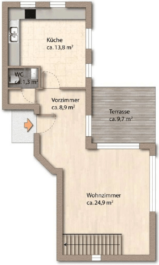 3 bedroom flat to rent, 75 m², Frankfurt am Main, Hesse 3 bedroom flat to rent, 75 m², Frankfurt am Main, Hesse