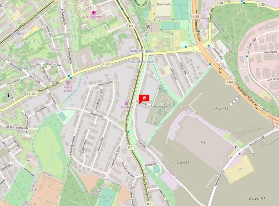 2 bedroom with open-plan kitchen flat to rent, 63 m², Essen, North Rhine-Westphalia 2 bedroom with open-plan kitchen flat to rent, 63 m², Essen, North Rhine-Westphalia