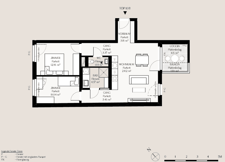 3 bedroom flat to rent, 65 m², Schimmelgasse, Wien, Vienna 3 bedroom flat to rent, 65 m², Schimmelgasse, Wien, Vienna