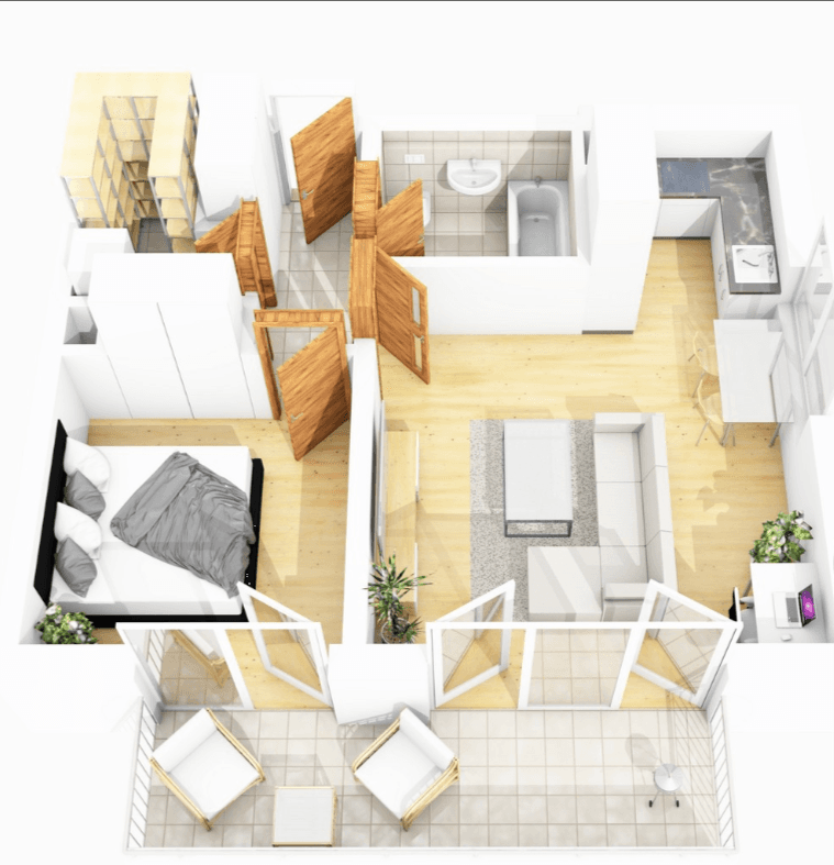 1 bedroom with open-plan kitchen flat to rent, 62 m², Hlučkova, Prague, Prague 1 bedroom with open-plan kitchen flat to rent, 62 m², Hlučkova, Prague, Prague