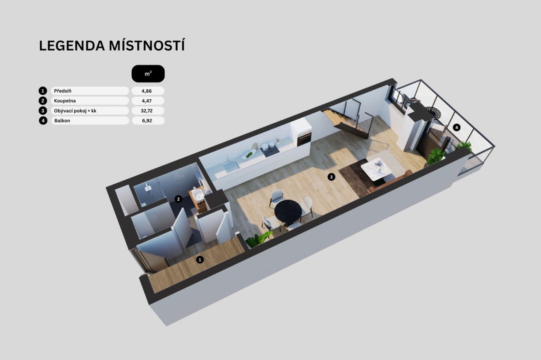 2 bedroom with open-plan kitchen flat for sale, 80 m², Kolbenova, Prague, Prague 2 bedroom with open-plan kitchen flat for sale, 80 m², Kolbenova, Prague, Prague