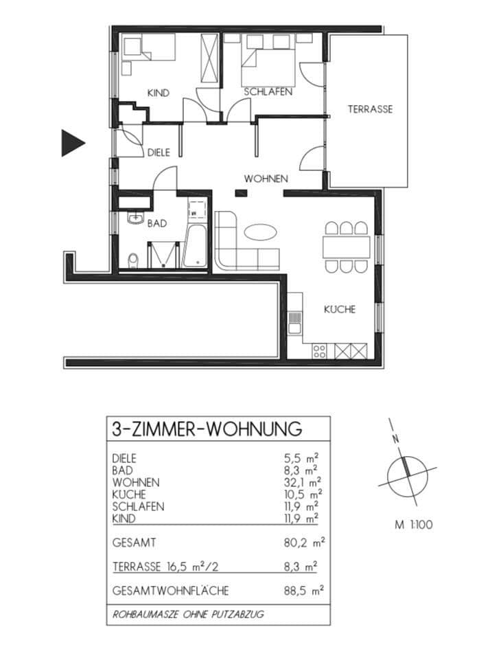 3 bedroom flat for sale, 88 m², Haar, Bavaria 3 bedroom flat for sale, 88 m², Haar, Bavaria