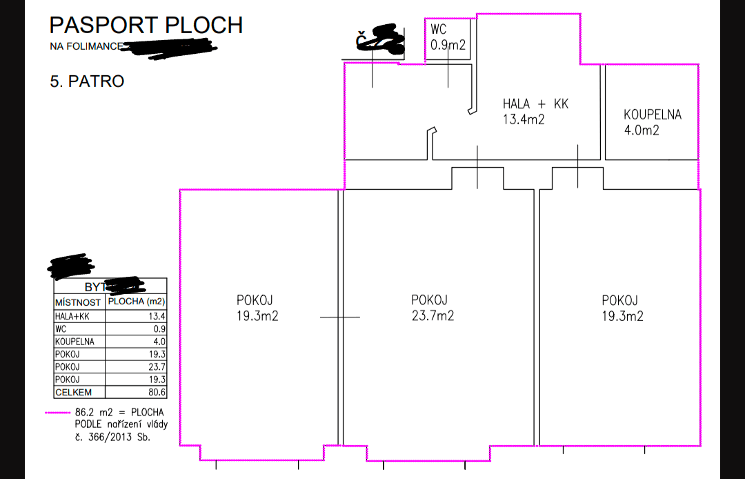 3 bedroom flat for sale, 80 m², Na Folimance, Prague, Prague 3 bedroom flat for sale, 80 m², Na Folimance, Prague, Prague