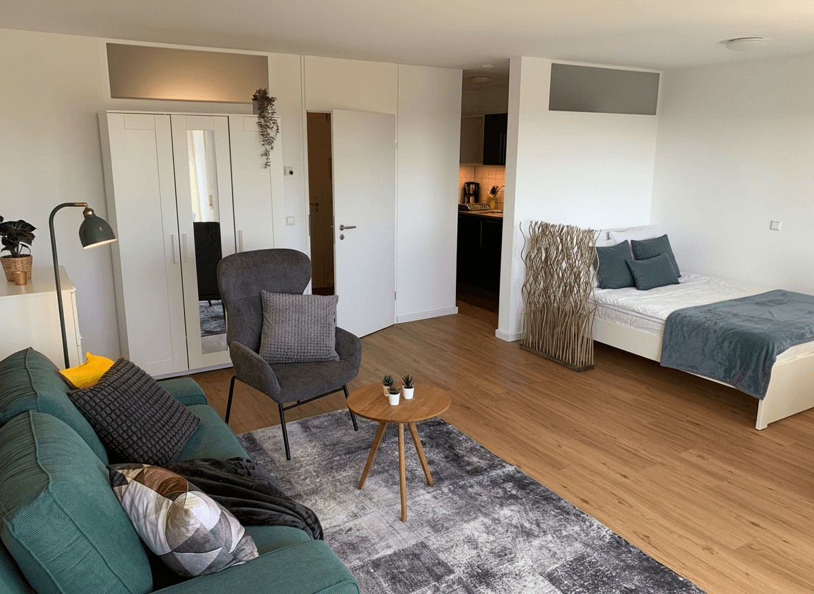 Studio flat to rent, 41 m², Ulm, Baden-Württemberg Studio flat to rent, 41 m², Ulm, Baden-Württemberg