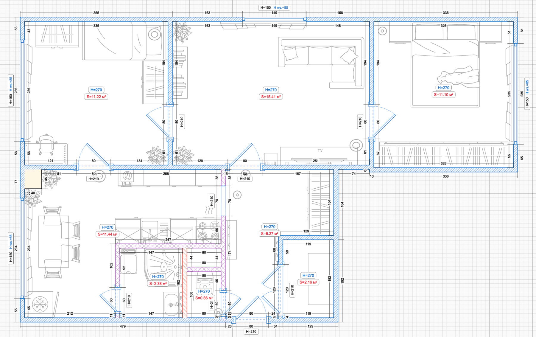2 bedroom with open-plan kitchen flat for sale, 69 m², Sídl. Míru, Volary, Jihočeský Region 2 bedroom with open-plan kitchen flat for sale, 69 m², Sídl. Míru, Volary, Jihočeský Region