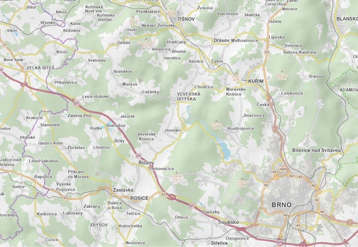 plot for sale, 24,424 m², Domašov, Jihomoravský Region plot for sale, 24,424 m², Domašov, Jihomoravský Region
