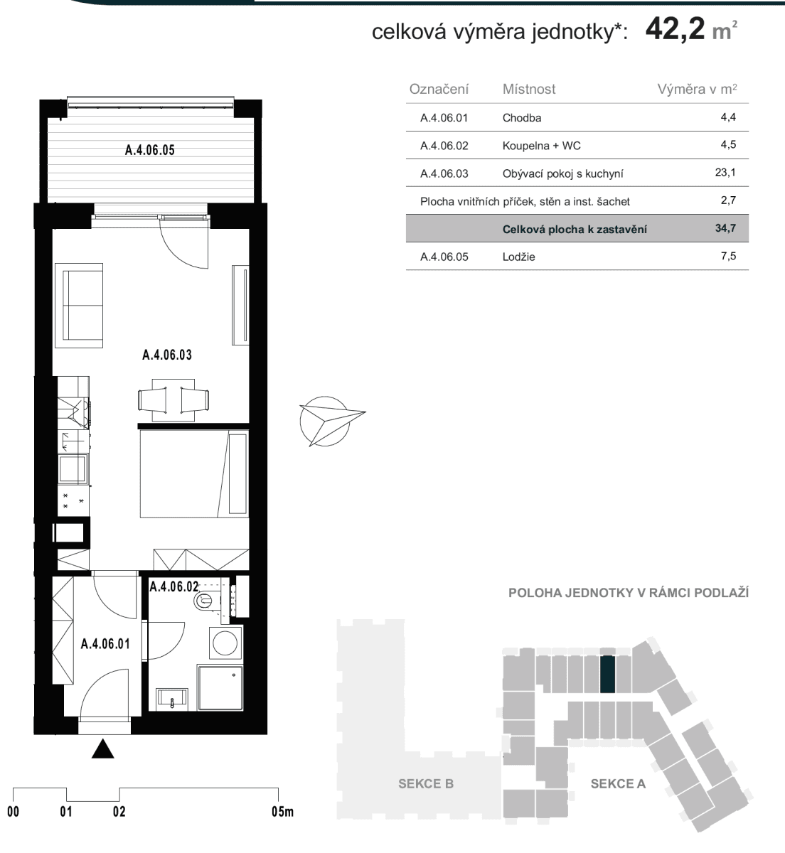 Studio flat to rent, 42 m², třída Generála Píky, Brno, Jihomoravský Region Studio flat to rent, 42 m², třída Generála Píky, Brno, Jihomoravský Region
