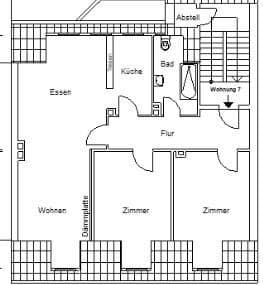 4 bedroom flat to rent, 90 m², Buschhausener Straße 72, Oberhausen, North Rhine-Westphalia 4 bedroom flat to rent, 90 m², Buschhausener Straße 72, Oberhausen, North Rhine-Westphalia