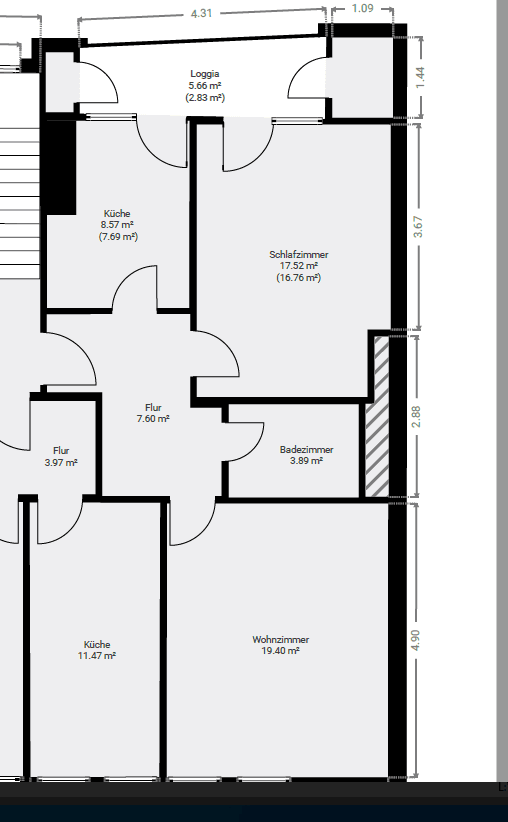 2 bedroom flat to rent, 61 m², Frankfurter Straße 57, Offenbach, Hesse 2 bedroom flat to rent, 61 m², Frankfurter Straße 57, Offenbach, Hesse
