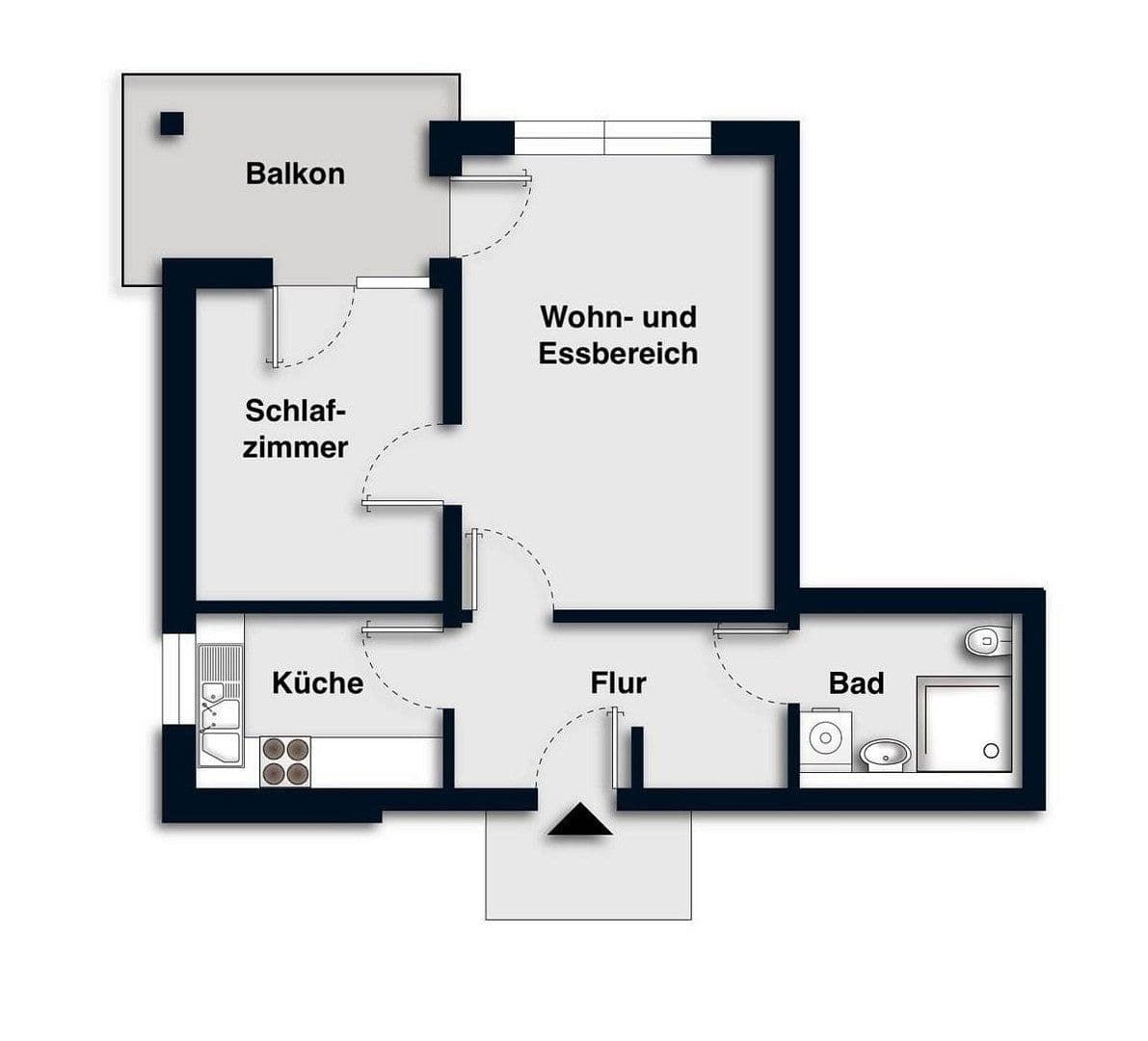 2 bedroom flat to rent, 56 m², Rosengarten, Lower Saxony 2 bedroom flat to rent, 56 m², Rosengarten, Lower Saxony