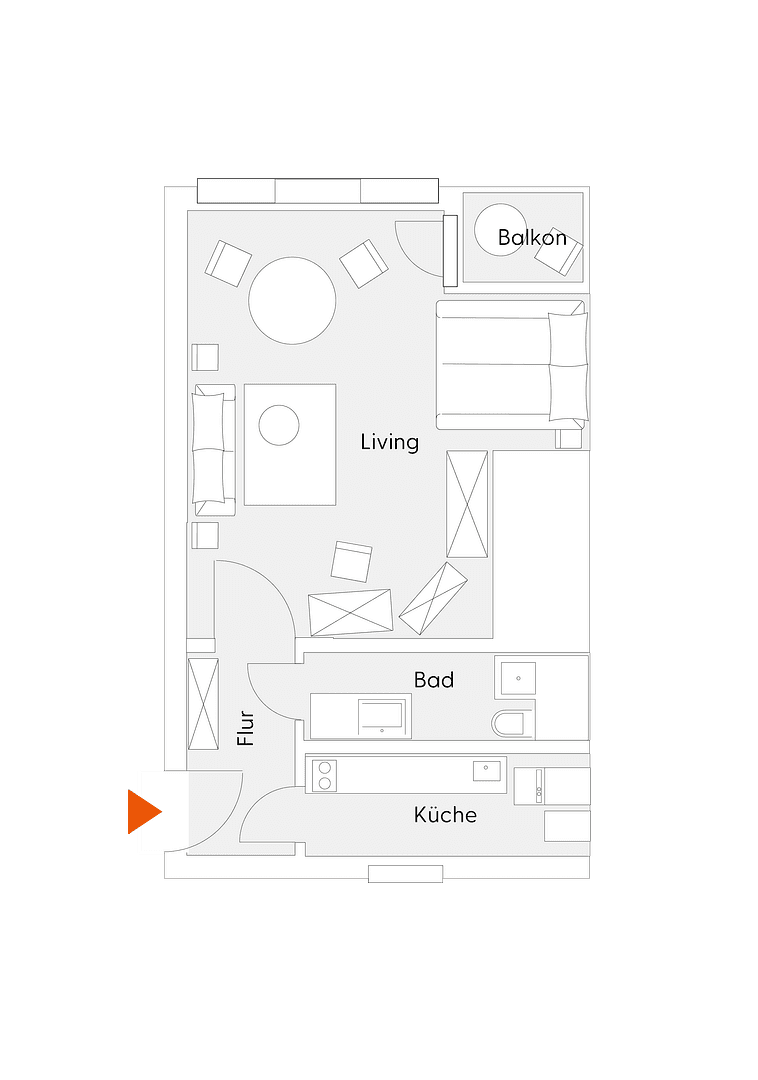 1 bedroom flat to rent, 33 m², Berlin, Berlin 1 bedroom flat to rent, 33 m², Berlin, Berlin
