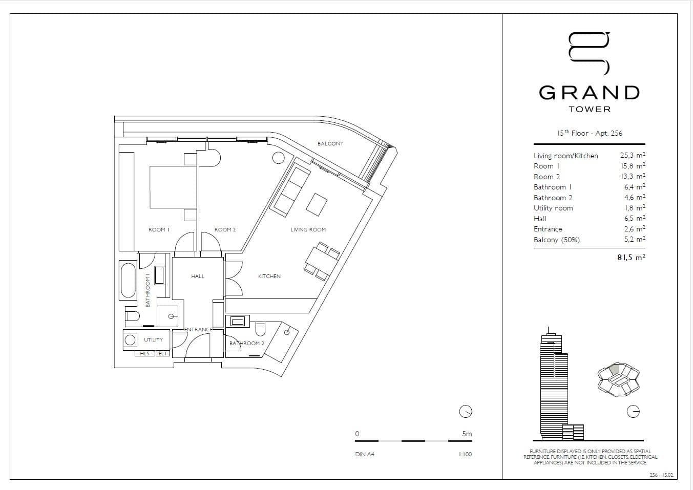 3 bedroom flat to rent, 82 m², Europa-Allee 2, Frankfurt am Main, Hesse 3 bedroom flat to rent, 82 m², Europa-Allee 2, Frankfurt am Main, Hesse
