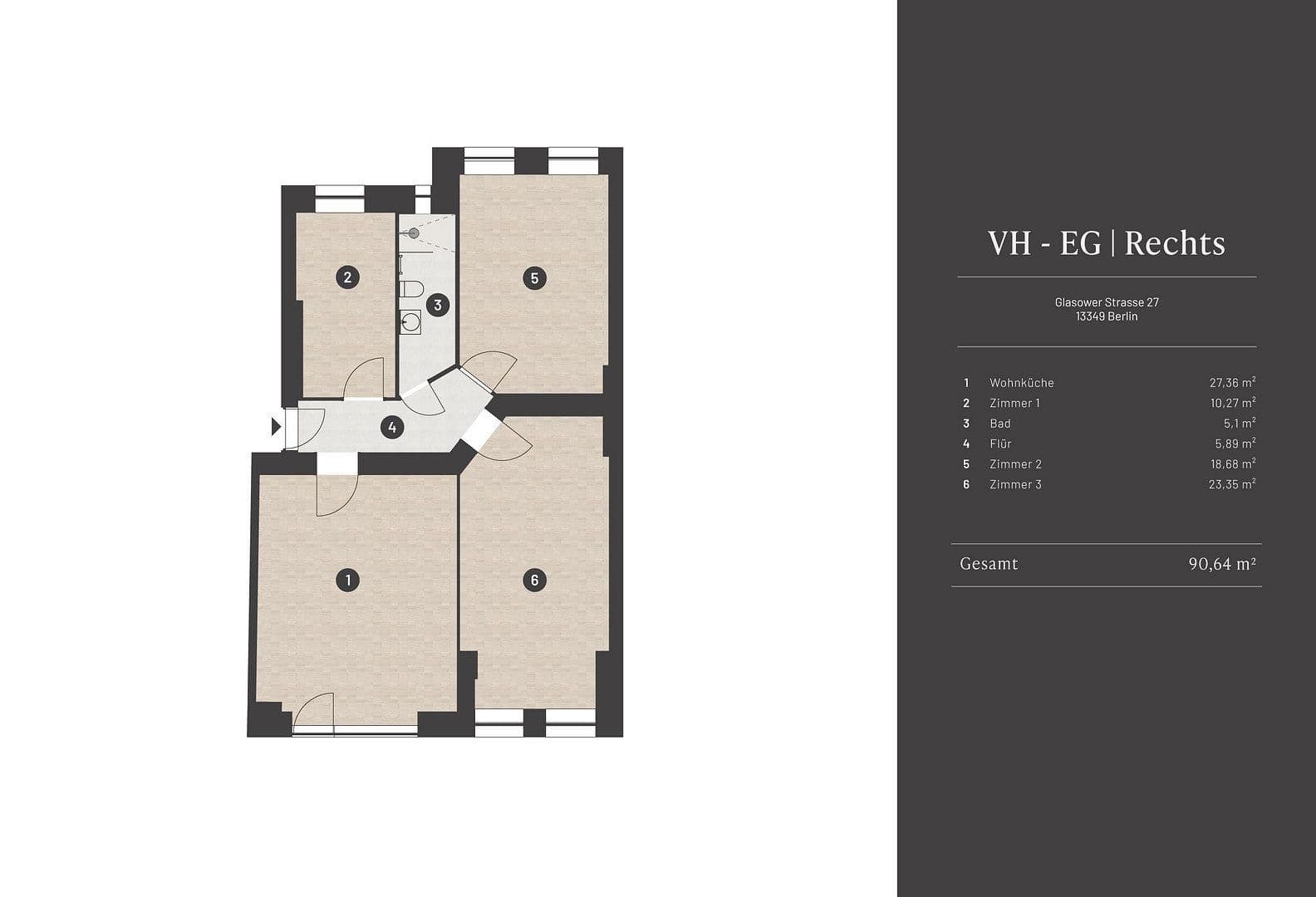 4 bedroom flat for sale, 91 m², Berlin, Berlin 4 bedroom flat for sale, 91 m², Berlin, Berlin