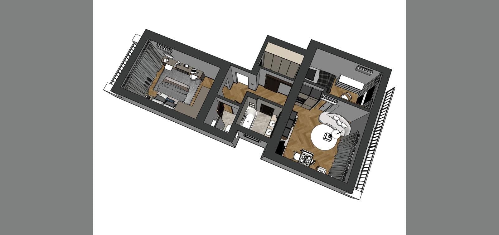 2 bedroom with open-plan kitchen flat for sale, 63 m², Hartigova, Prague, Prague 2 bedroom with open-plan kitchen flat for sale, 63 m², Hartigova, Prague, Prague