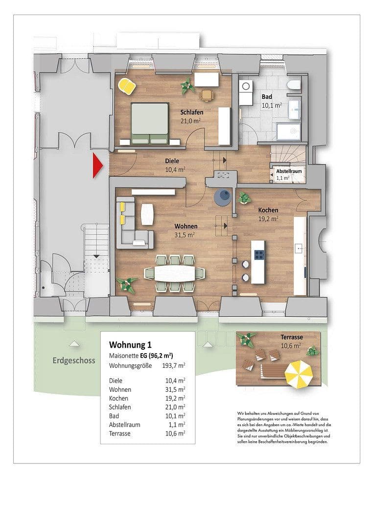 5 bedroom flat to rent, 194 m², Sickte, Lower Saxony 5 bedroom flat to rent, 194 m², Sickte, Lower Saxony
