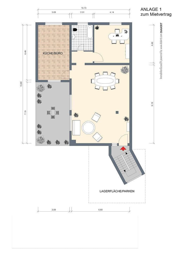 office to rent, 130 m², Lagerstraße 12, Mannheim, Baden-Württemberg office to rent, 130 m², Lagerstraße 12, Mannheim, Baden-Württemberg