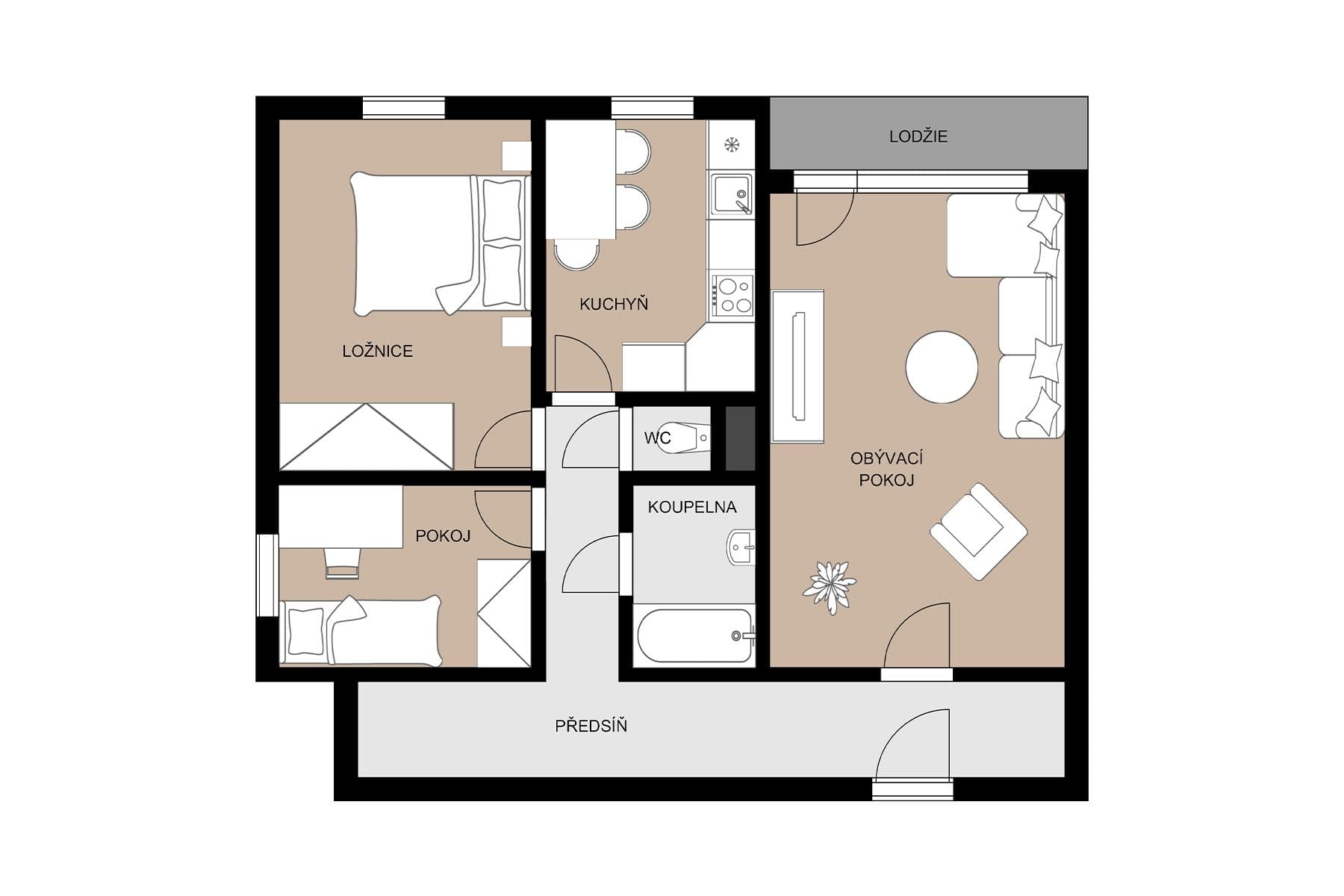 3 bedroom flat for sale, 68 m², Na Výsluní, Orlová, Moravskoslezský Region 3 bedroom flat for sale, 68 m², Na Výsluní, Orlová, Moravskoslezský Region