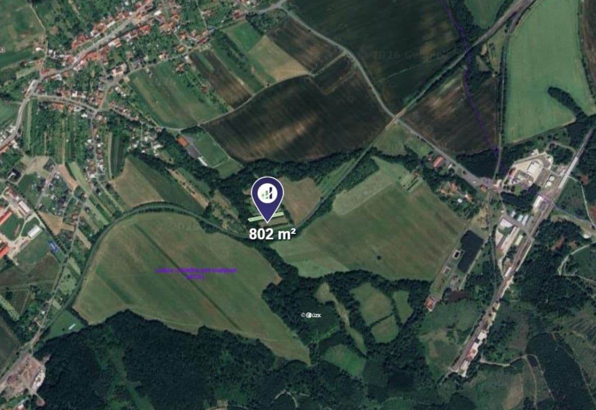 plot for sale, 802 m², Loukov, Zlínský Region plot for sale, 802 m², Loukov, Zlínský Region