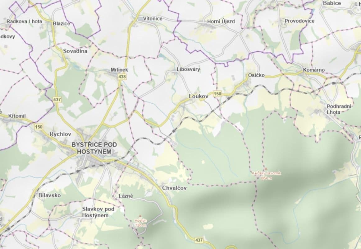 plot for sale, 1,267 m², Loukov, Zlínský Region plot for sale, 1,267 m², Loukov, Zlínský Region