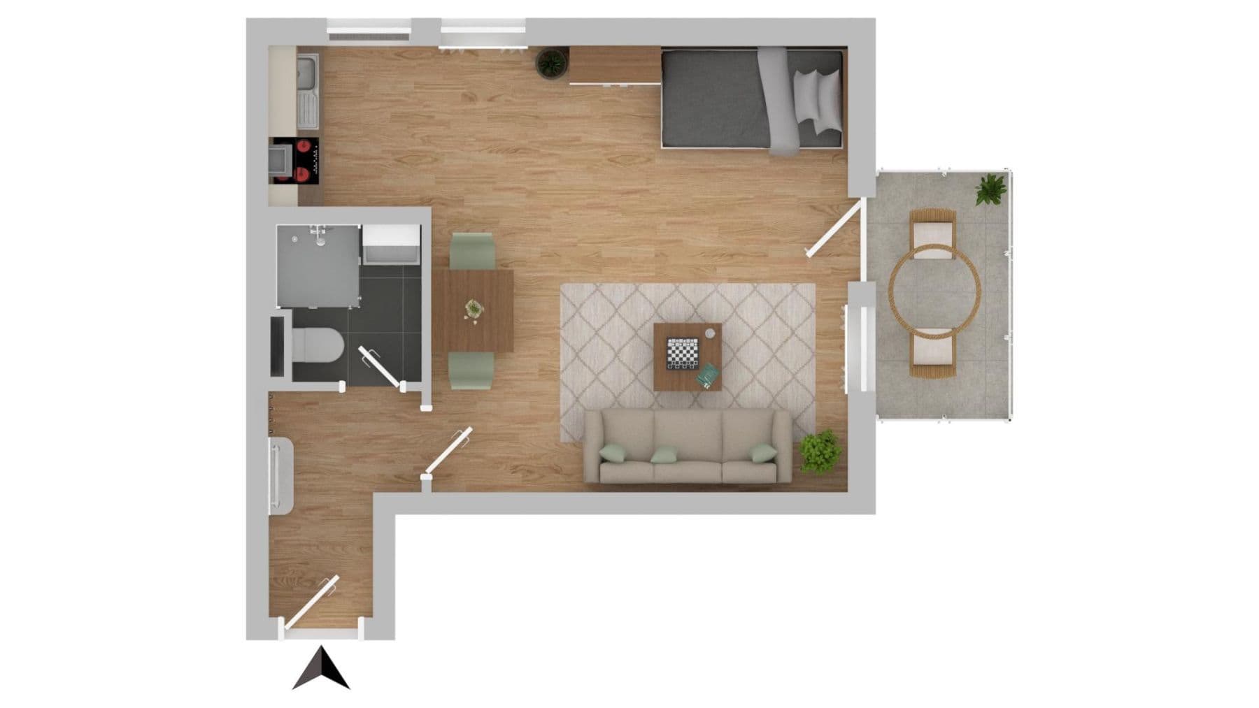1 bedroom flat to rent, 33 m², Ackermannstraße 19, Dresden, Saxony 1 bedroom flat to rent, 33 m², Ackermannstraße 19, Dresden, Saxony