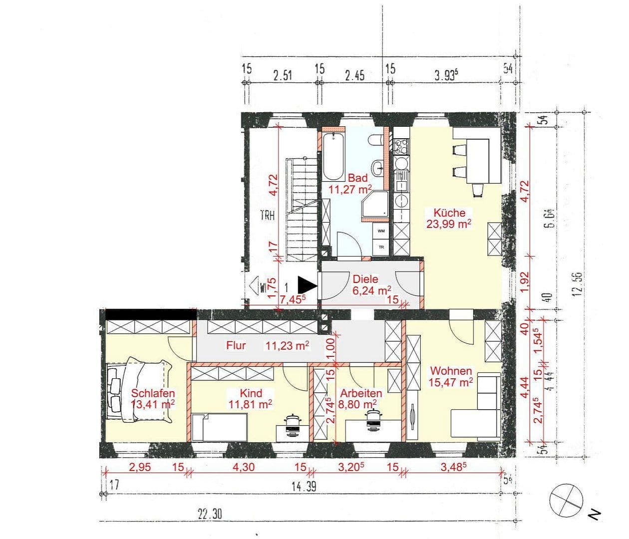 4 bedroom flat to rent, 102 m², Stadtstraße 24, Burgau, Bavaria 4 bedroom flat to rent, 102 m², Stadtstraße 24, Burgau, Bavaria