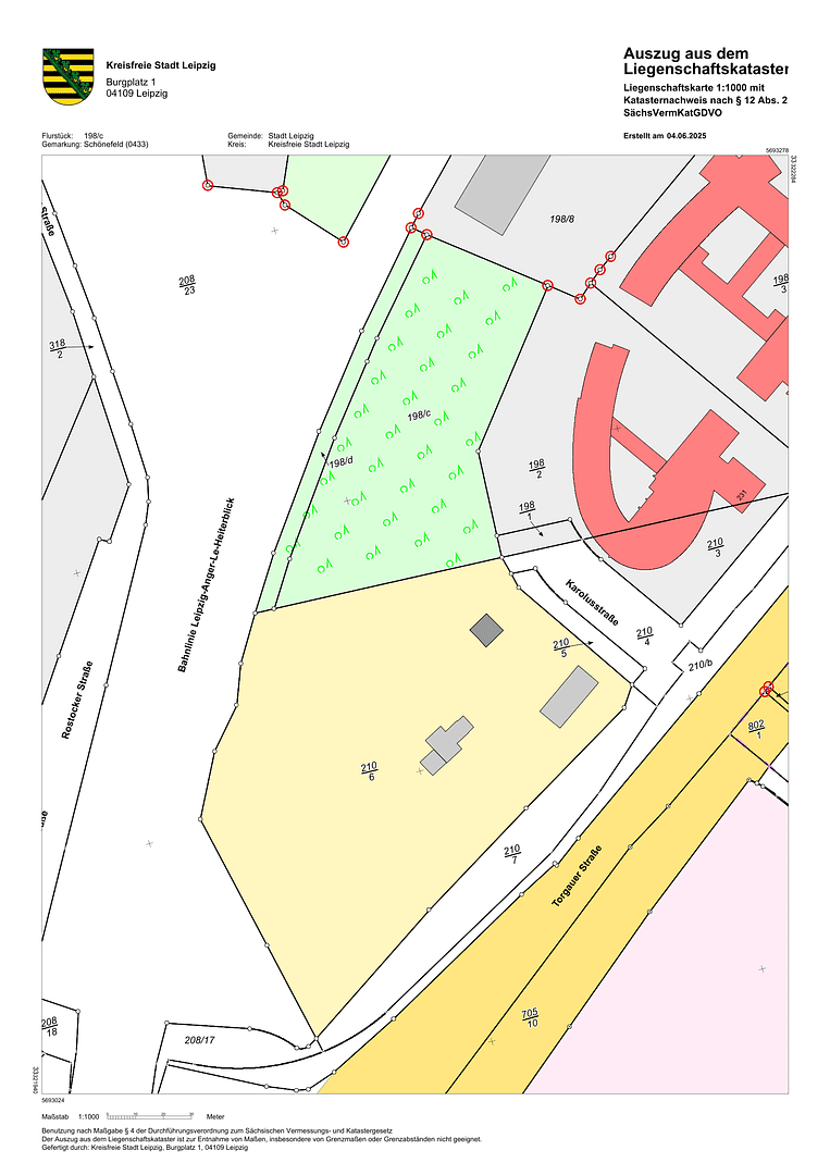 plot for sale, 22,000 m², Karolusstraße, Leipzig, Saxony plot for sale, 22,000 m², Karolusstraße, Leipzig, Saxony