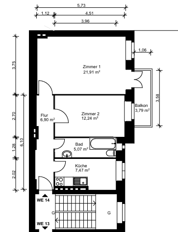 2 bedroom flat for sale, 57 m², Berlin, Berlin 2 bedroom flat for sale, 57 m², Berlin, Berlin