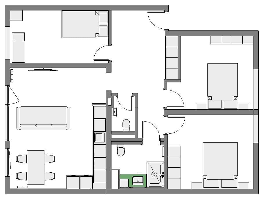 4 bedroom flat to rent, 92 m², Mulheim an der Ruhr, North Rhine-Westphalia 4 bedroom flat to rent, 92 m², Mulheim an der Ruhr, North Rhine-Westphalia