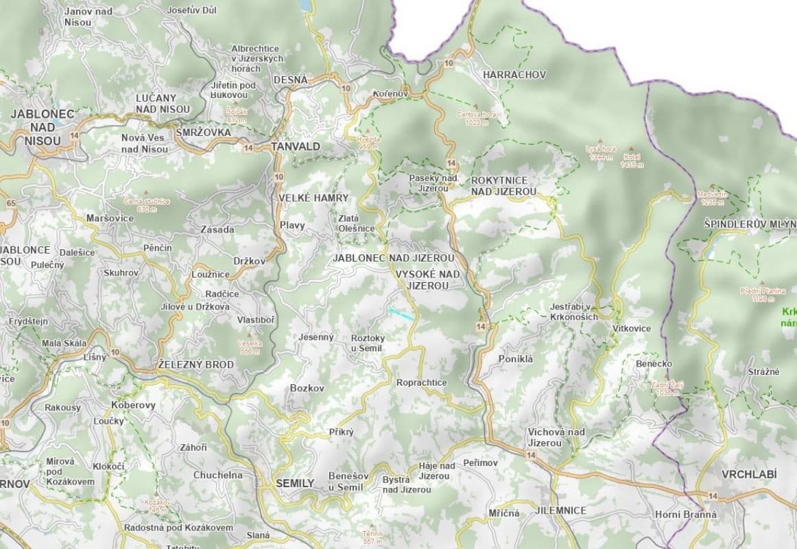 plot for sale, 878 m², Vysoké nad Jizerou, Liberecký Region plot for sale, 878 m², Vysoké nad Jizerou, Liberecký Region