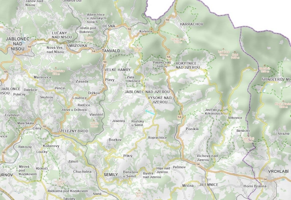 plot for sale, 744 m², Vysoké nad Jizerou, Liberecký Region plot for sale, 744 m², Vysoké nad Jizerou, Liberecký Region