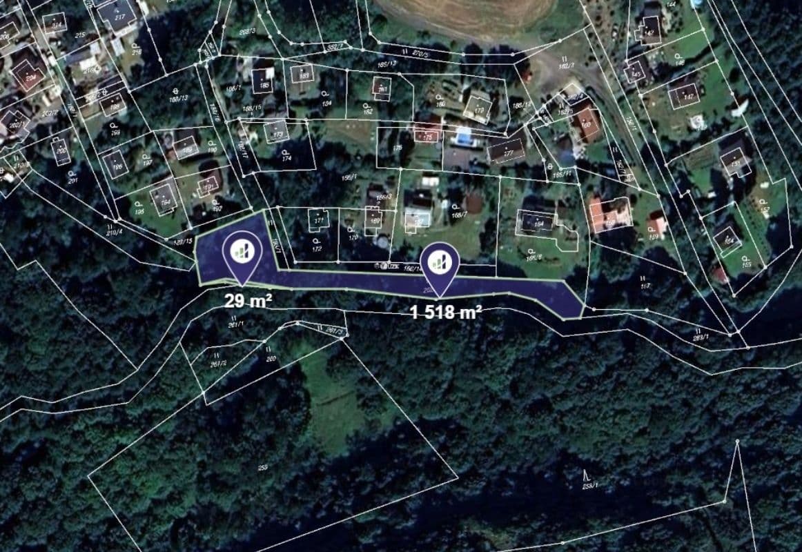 plot for sale, 1,839 m², Velké Chvojno, Ústecký Region plot for sale, 1,839 m², Velké Chvojno, Ústecký Region