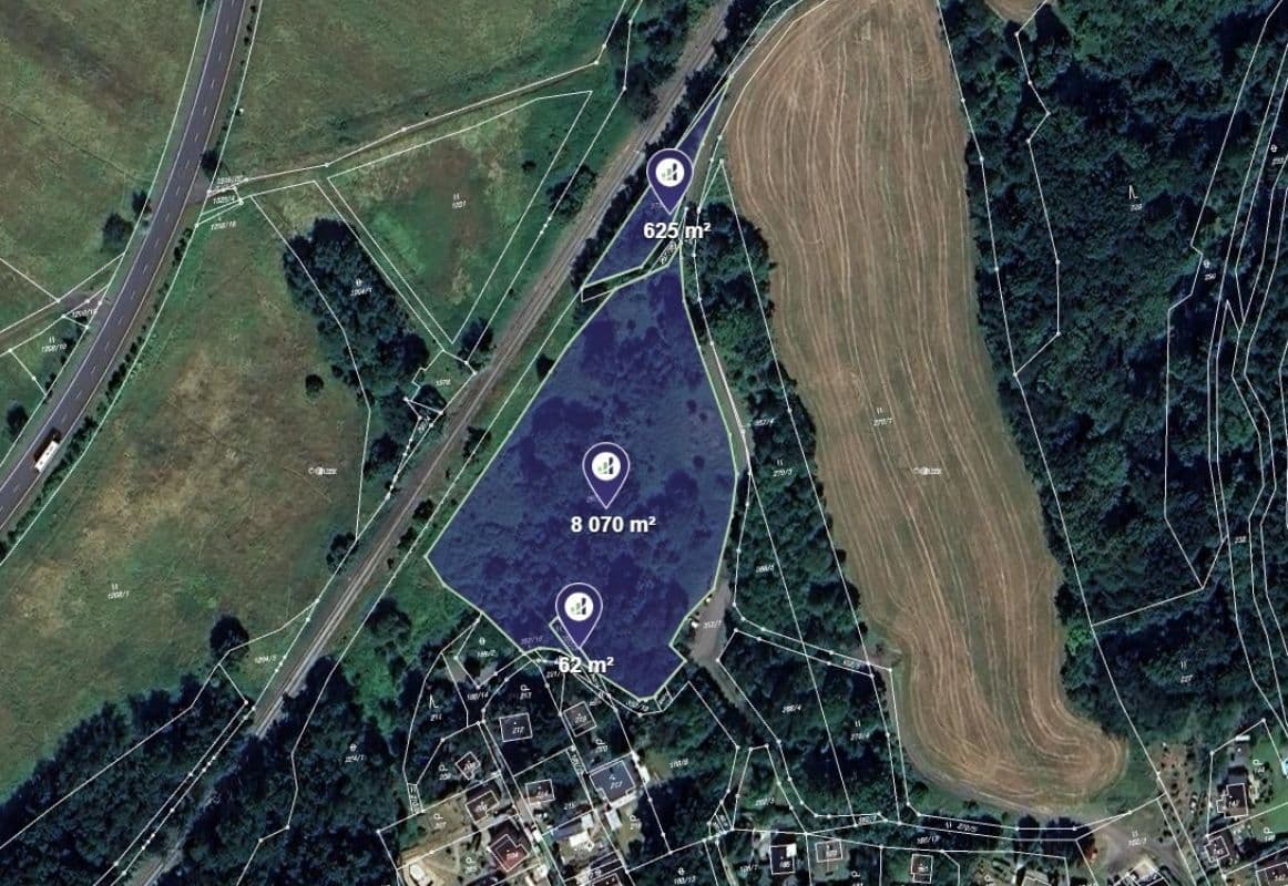 plot for sale, 8,757 m², Velké Chvojno, Ústecký Region plot for sale, 8,757 m², Velké Chvojno, Ústecký Region