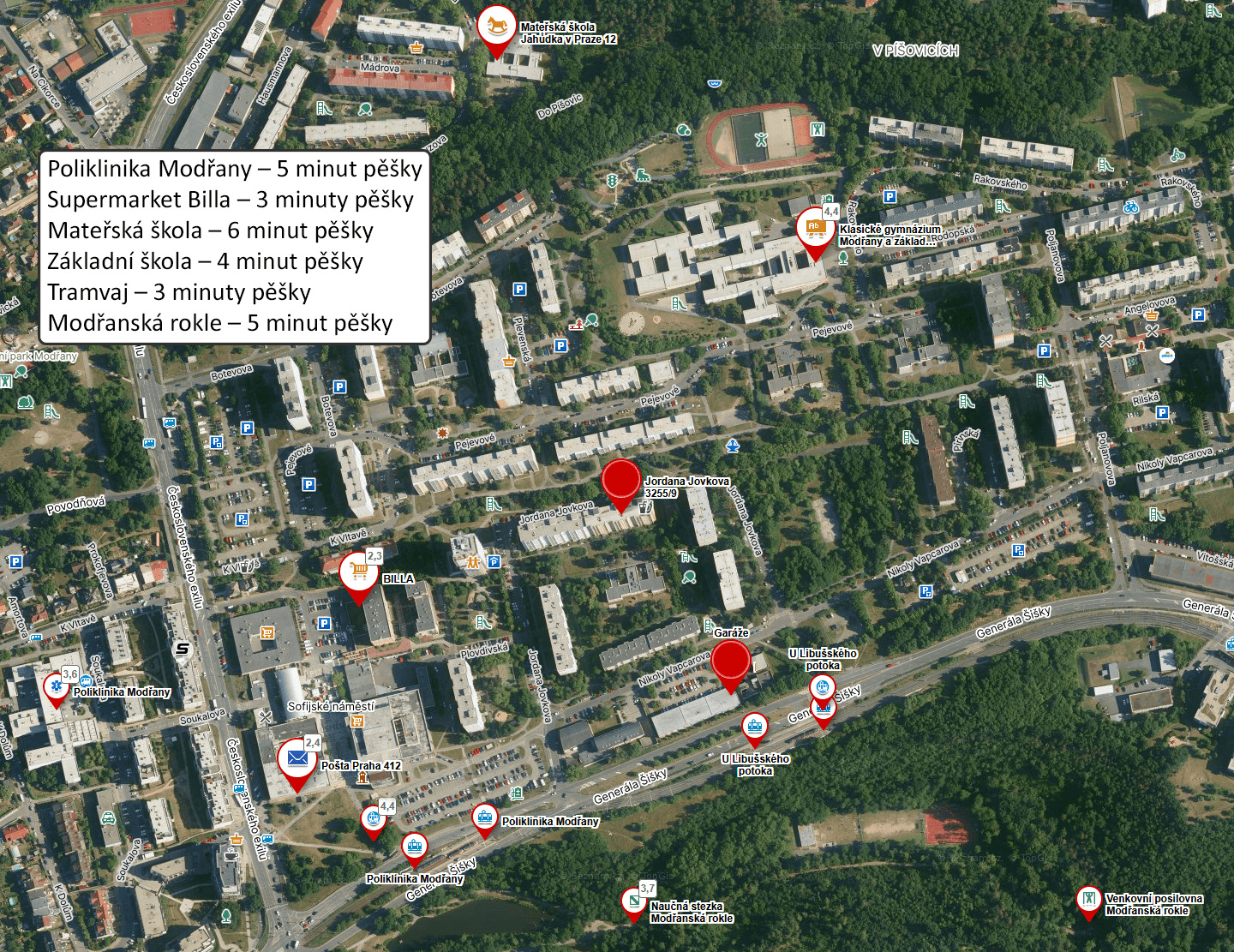 3 bedroom flat to rent, 76 m², Jordana Jovkova, Prague, Prague 3 bedroom flat to rent, 76 m², Jordana Jovkova, Prague, Prague