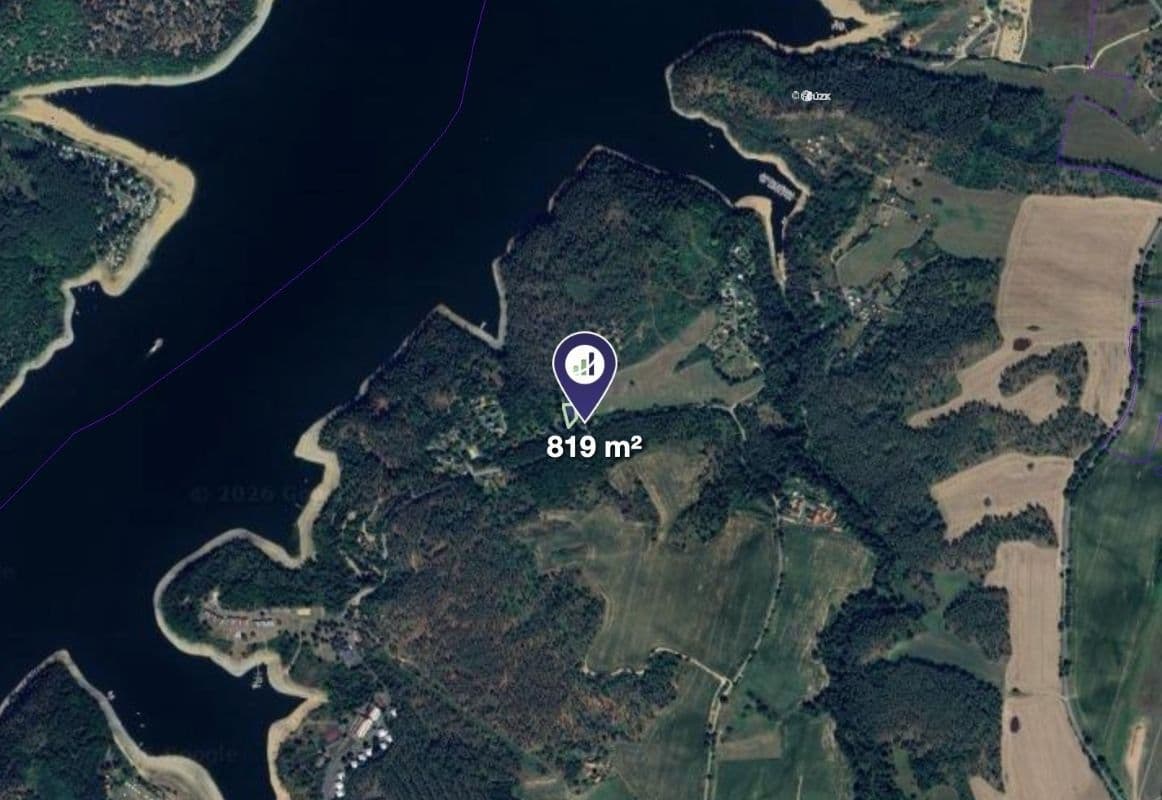 plot for sale, 819 m², Milešov, Středočeský Region plot for sale, 819 m², Milešov, Středočeský Region