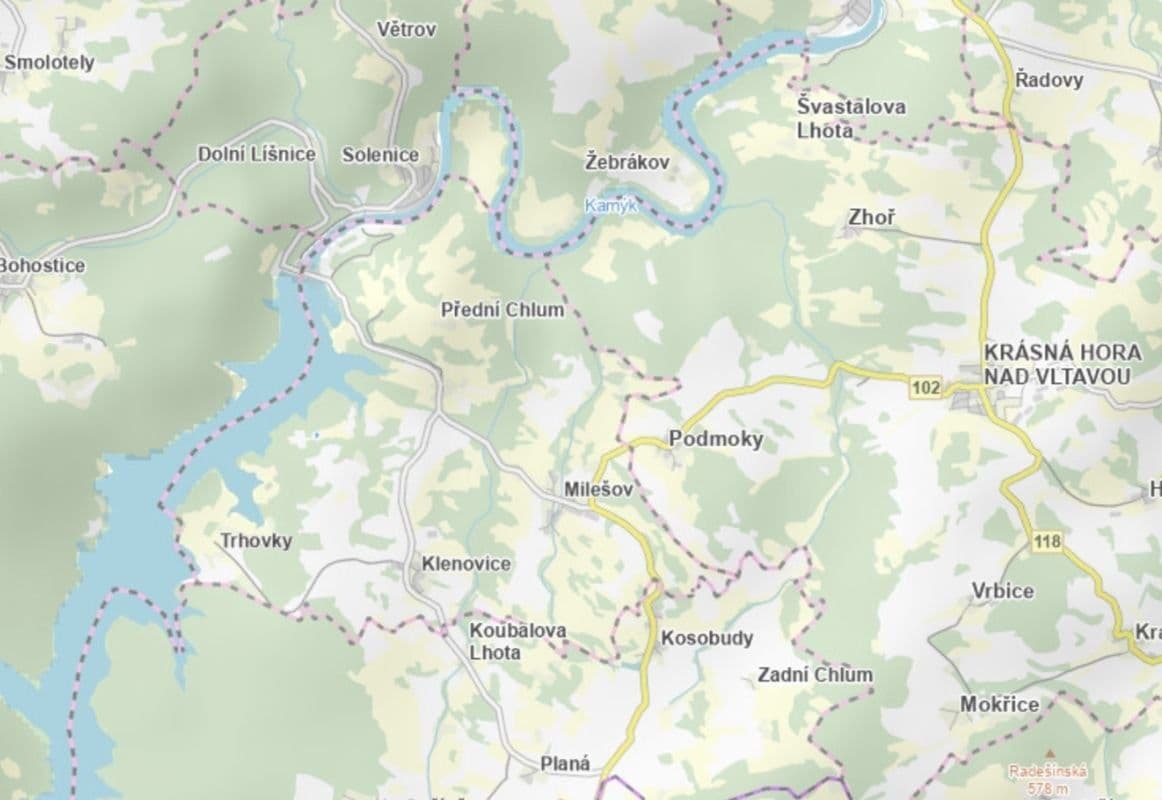 plot for sale, 819 m², Milešov, Středočeský Region plot for sale, 819 m², Milešov, Středočeský Region