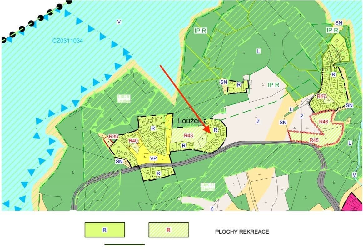 plot for sale, 819 m², Milešov, Středočeský Region plot for sale, 819 m², Milešov, Středočeský Region