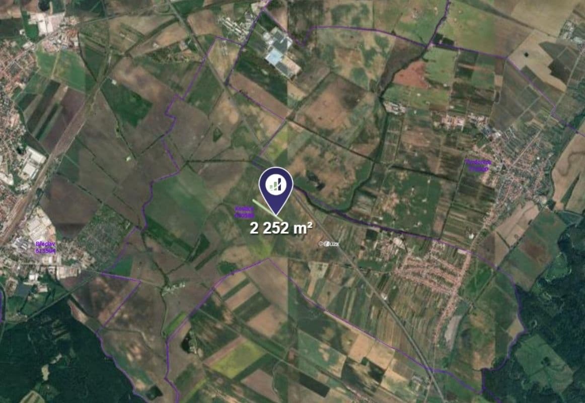 plot for sale, 2,252 m², Kostice, Jihomoravský Region plot for sale, 2,252 m², Kostice, Jihomoravský Region