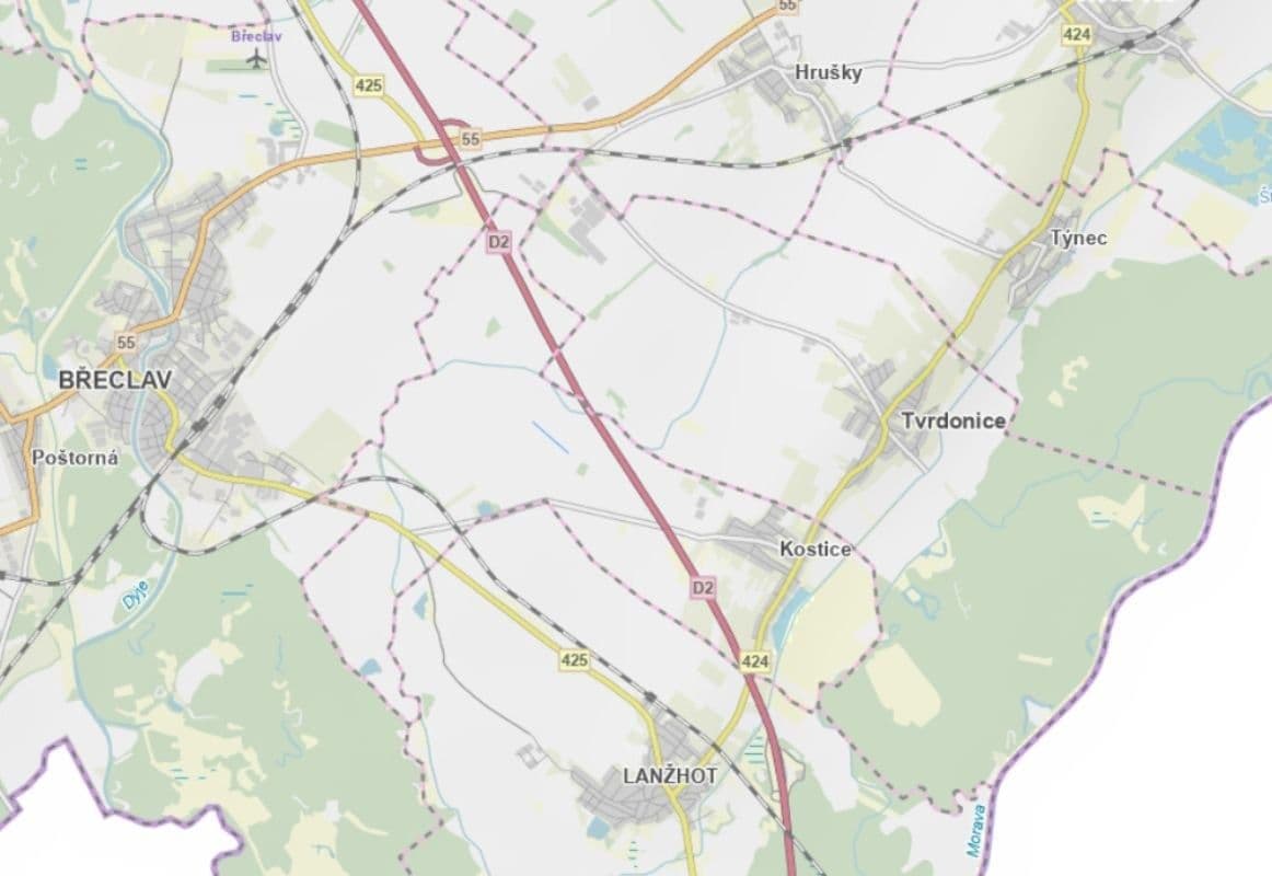 plot for sale, 2,252 m², Kostice, Jihomoravský Region plot for sale, 2,252 m², Kostice, Jihomoravský Region