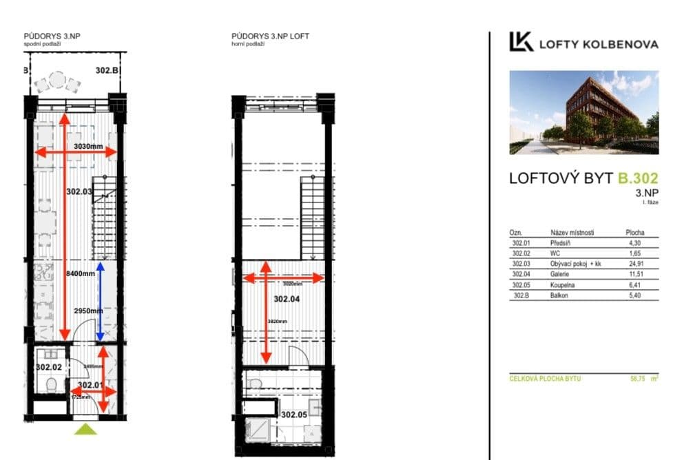1 bedroom with open-plan kitchen flat for sale, 53 m², Kolbenova, Prague, Prague 1 bedroom with open-plan kitchen flat for sale, 53 m², Kolbenova, Prague, Prague