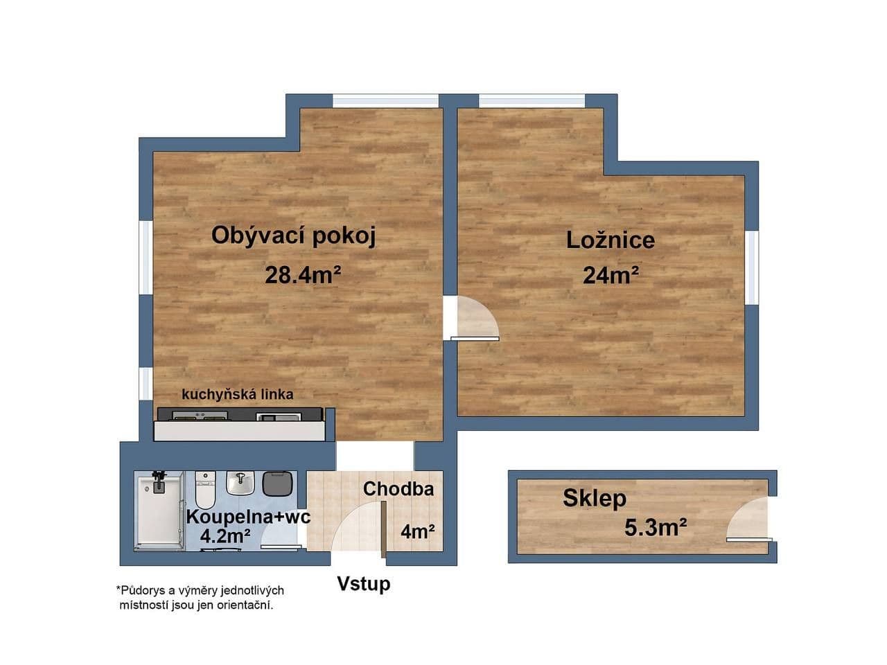 1 bedroom with open-plan kitchen flat to rent, 63 m², Pilařská, Prague, Prague 1 bedroom with open-plan kitchen flat to rent, 63 m², Pilařská, Prague, Prague