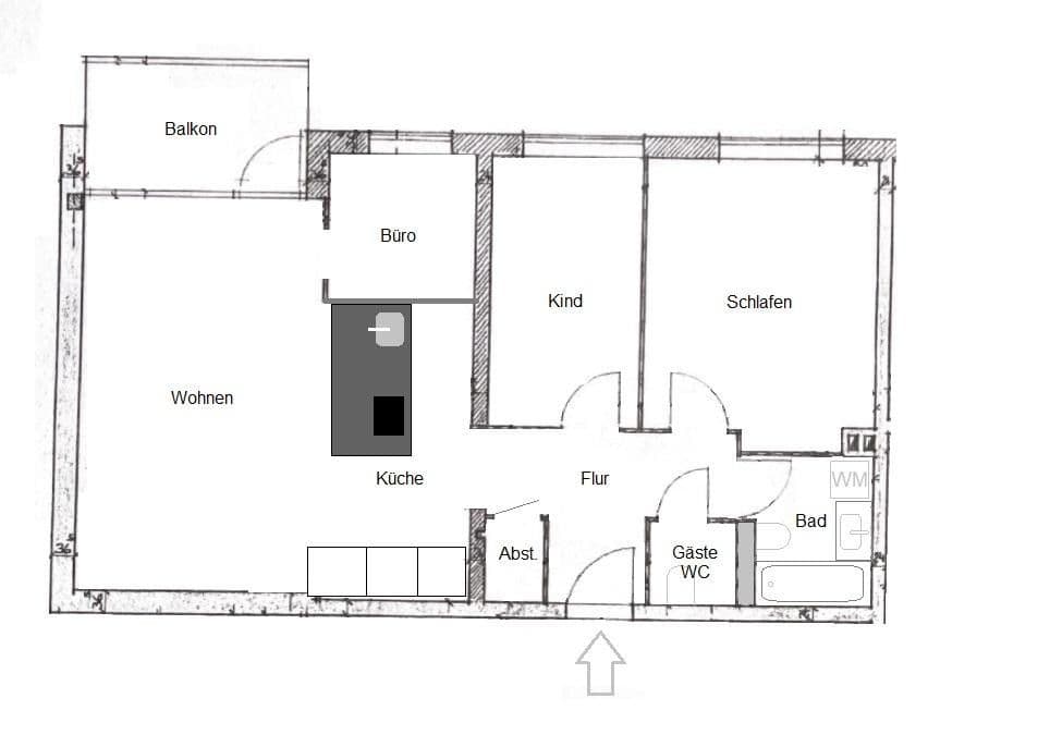 2 bedroom with open-plan kitchen flat for sale, 77 m², Hamburg, Hamburg 2 bedroom with open-plan kitchen flat for sale, 77 m², Hamburg, Hamburg