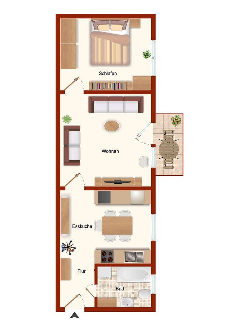 1 bedroom with open-plan kitchen flat to rent, 60 m², Bilker Allee 53, Düsseldorf, North Rhine-Westphalia 1 bedroom with open-plan kitchen flat to rent, 60 m², Bilker Allee 53, Düsseldorf, North Rhine-Westphalia